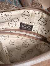 Mychailo Cowhide and Woven Crossbody Bag - Image 1