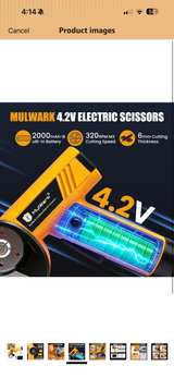 MulWark 4V Cordless Electric Rotary Cutter MLK-53921 - Image 4