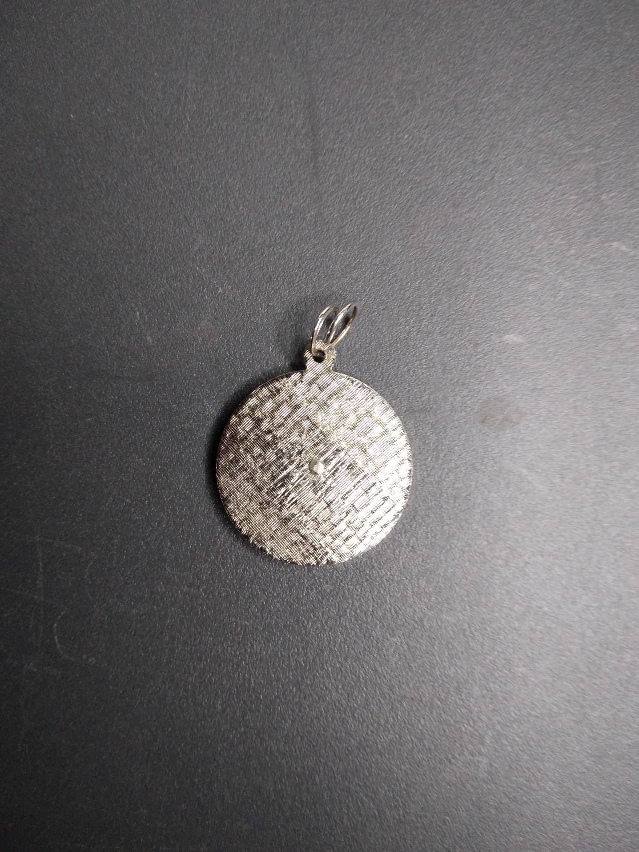 New Jersey State Seal Two-Tone Pendant Charm