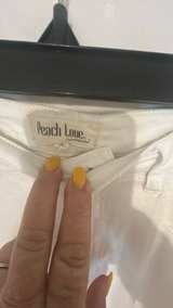 Peach Love White Side Split Bell Bottom Jeans - Image 3