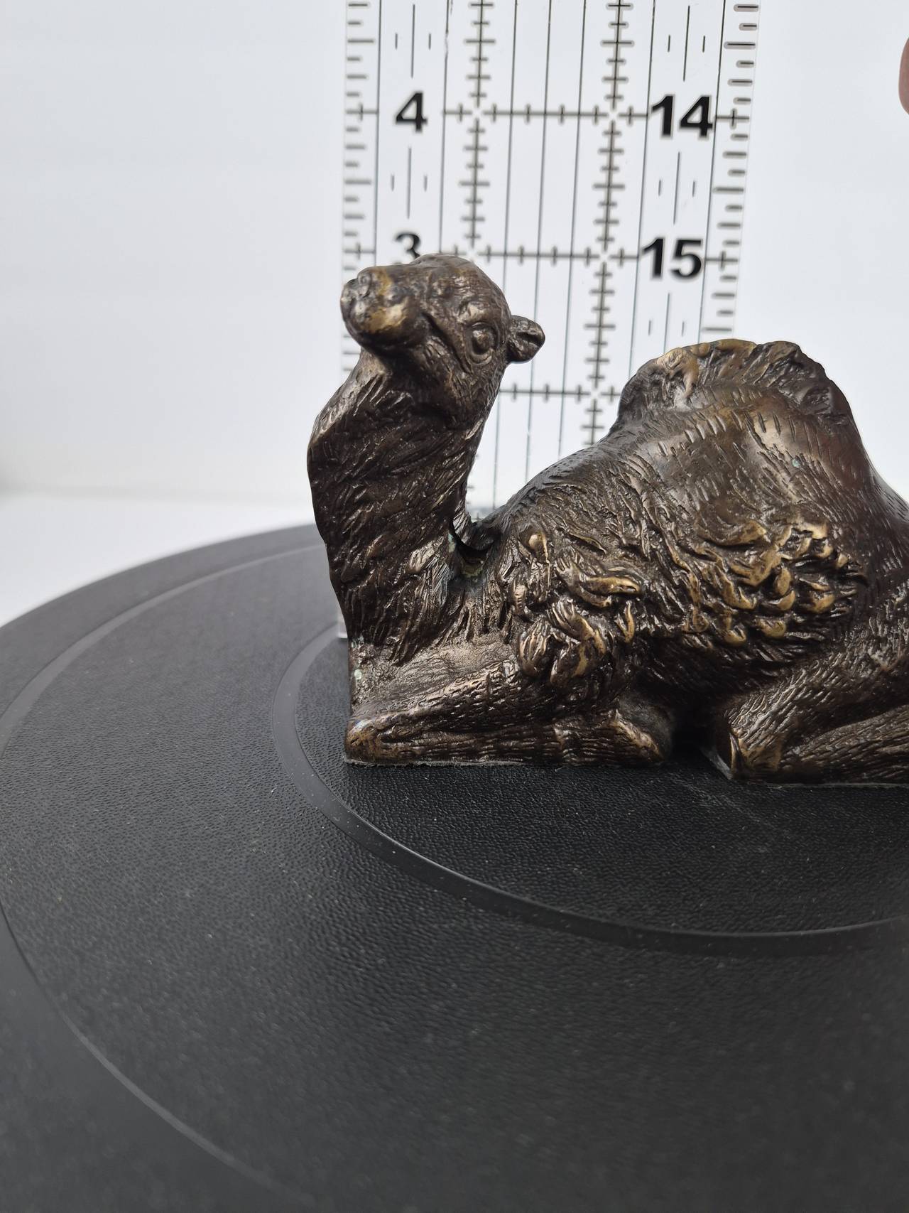 Vintage Bronze Camel Figurine 4.5"x3"