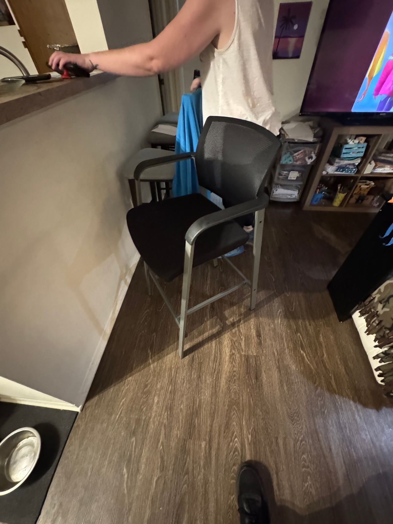 2 - Mesh Back Bar Stool