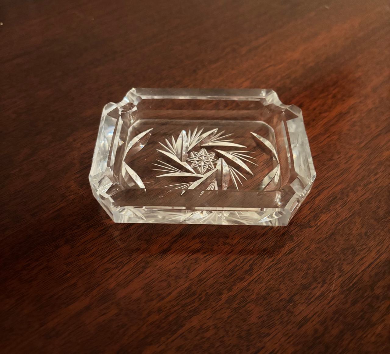 Cut Glass Trinket Dish