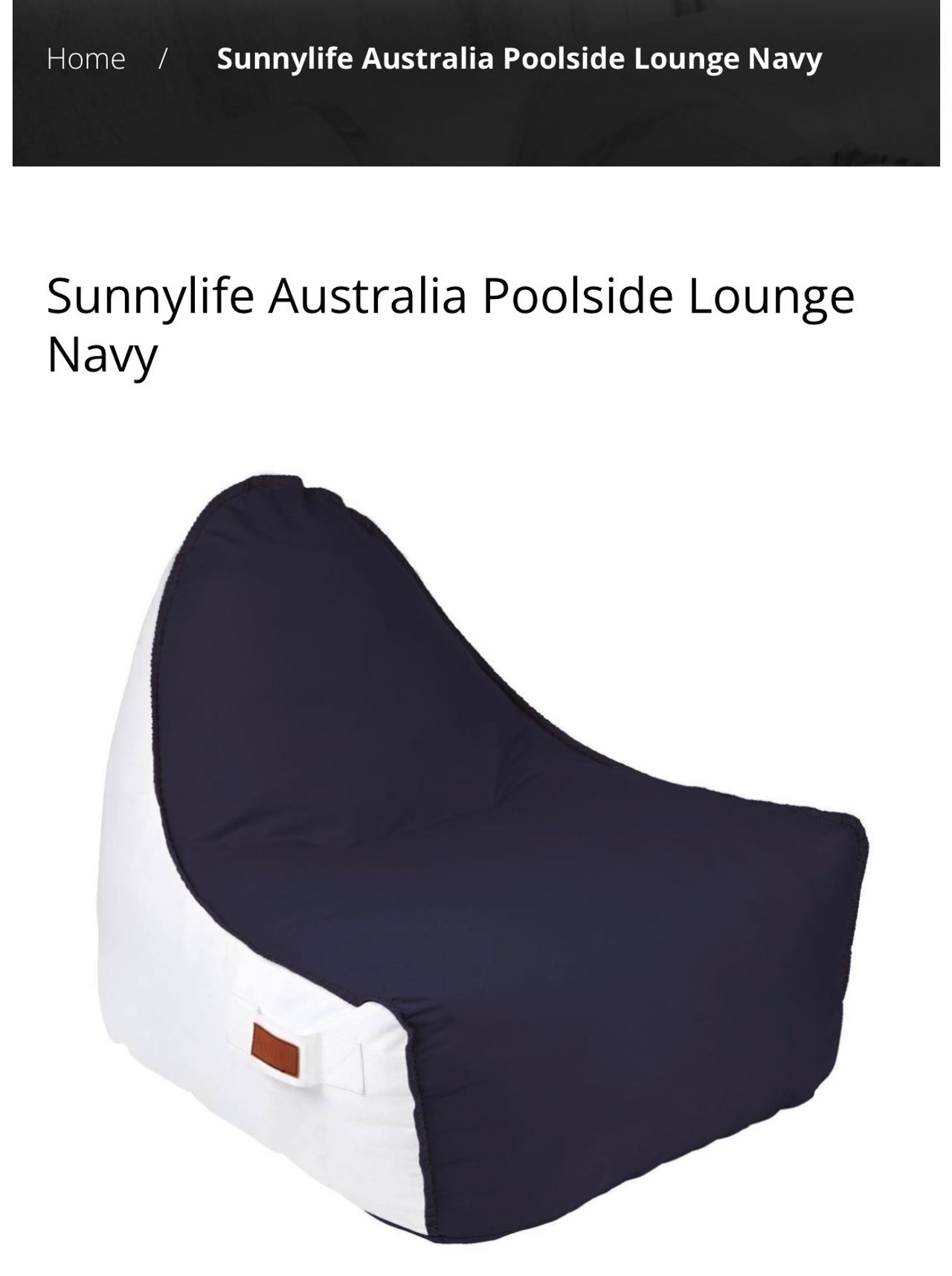 Sunnylife Australia Poolside Lounge
