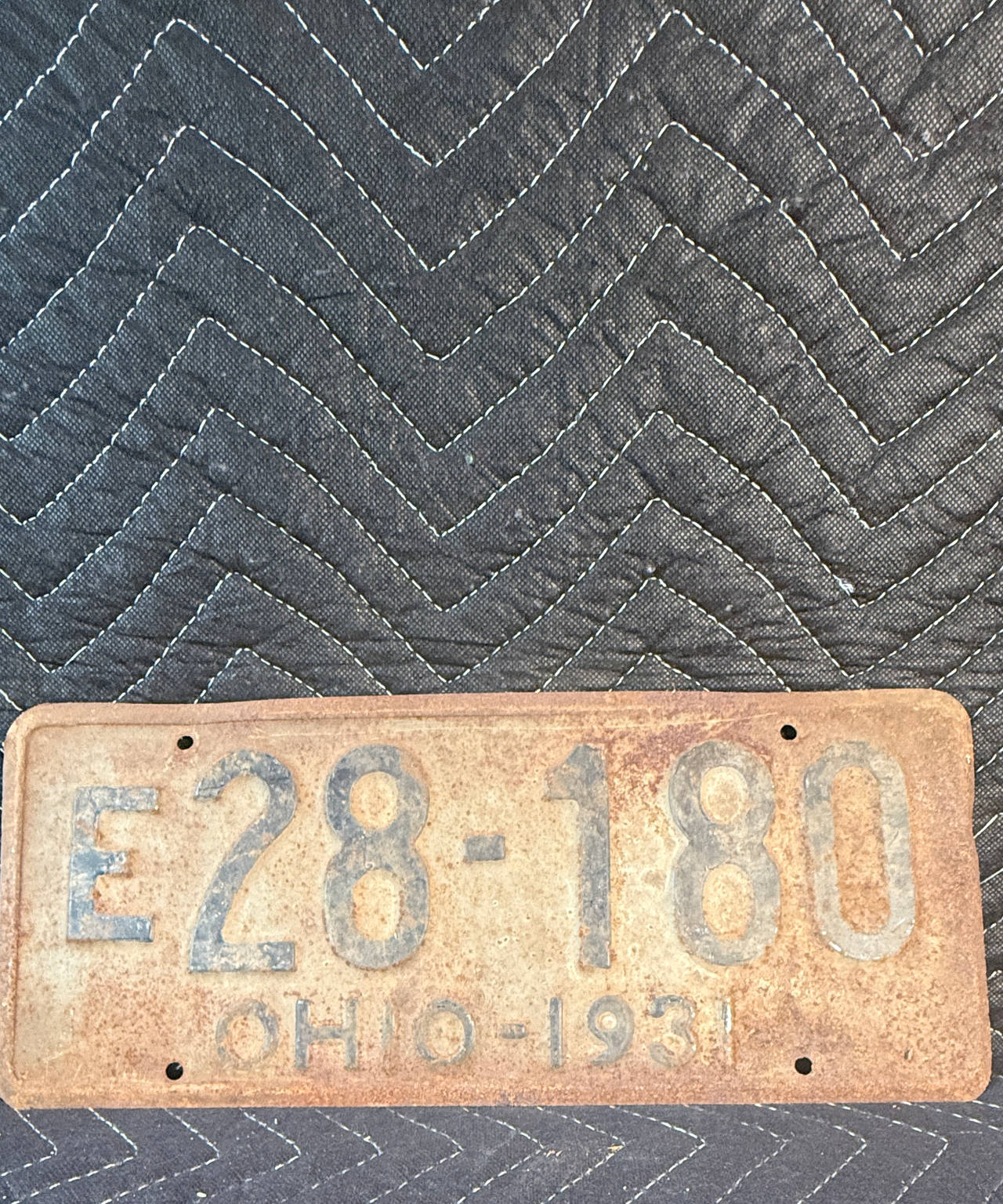 1931 Ohio License Plate