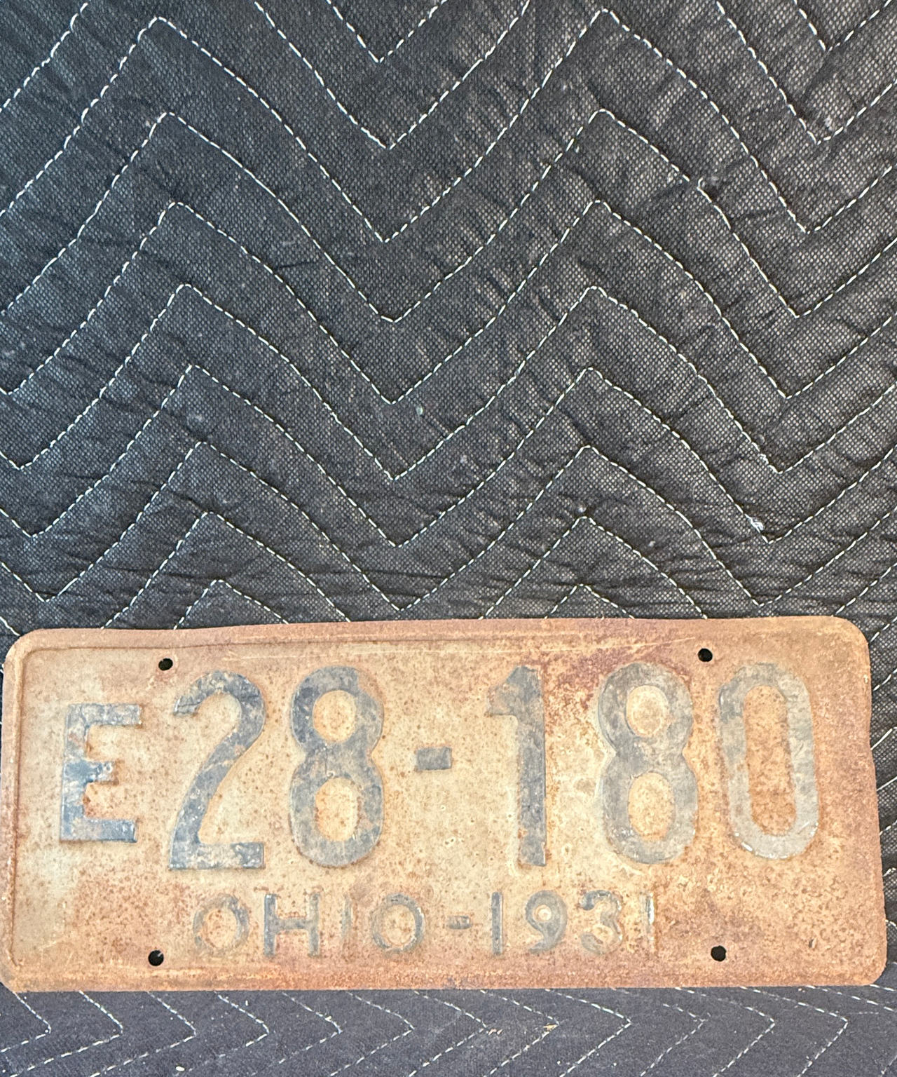 1931 Ohio License Plate
