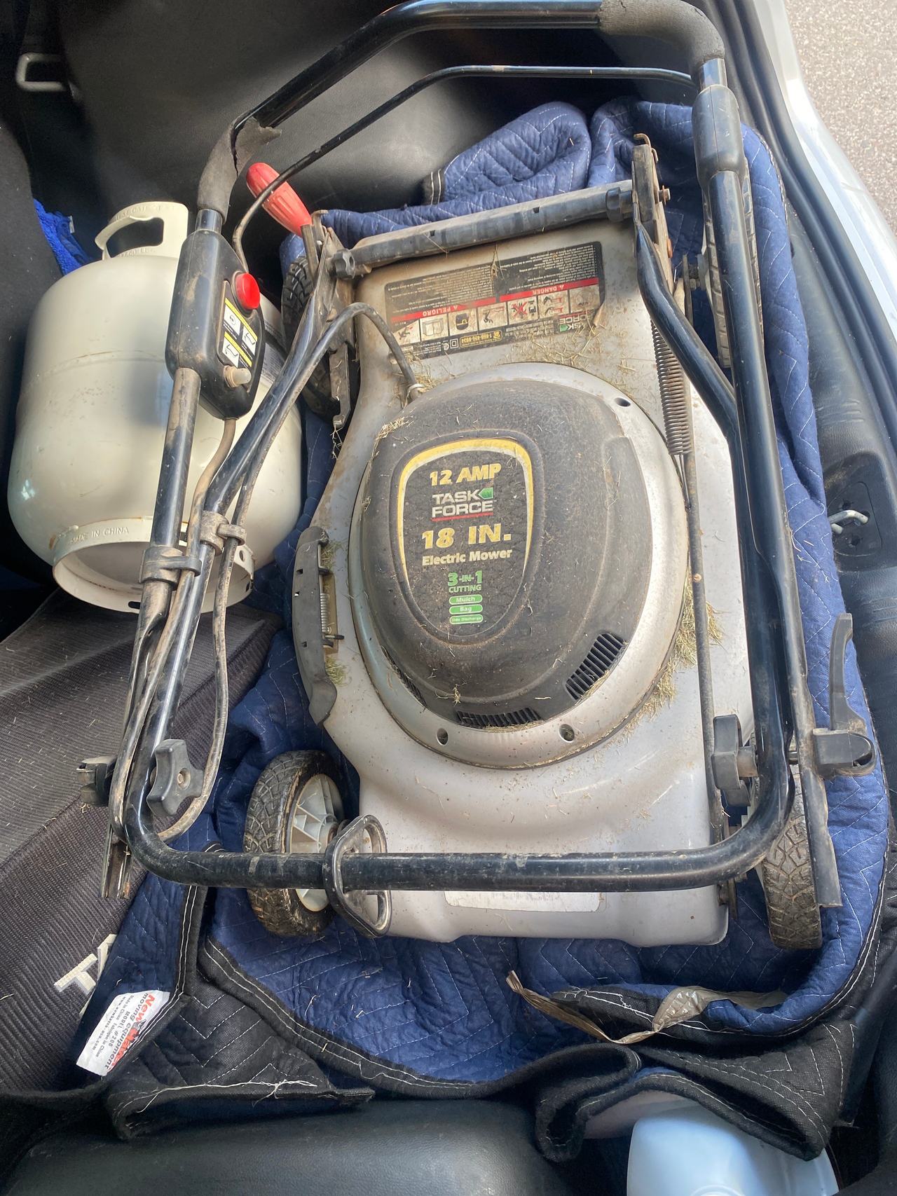 Task Force 18-Inch Electric Lawn Mower