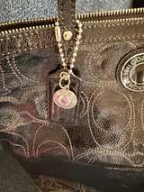 Coach Signature Patent Leather Tote Bag - Image 4