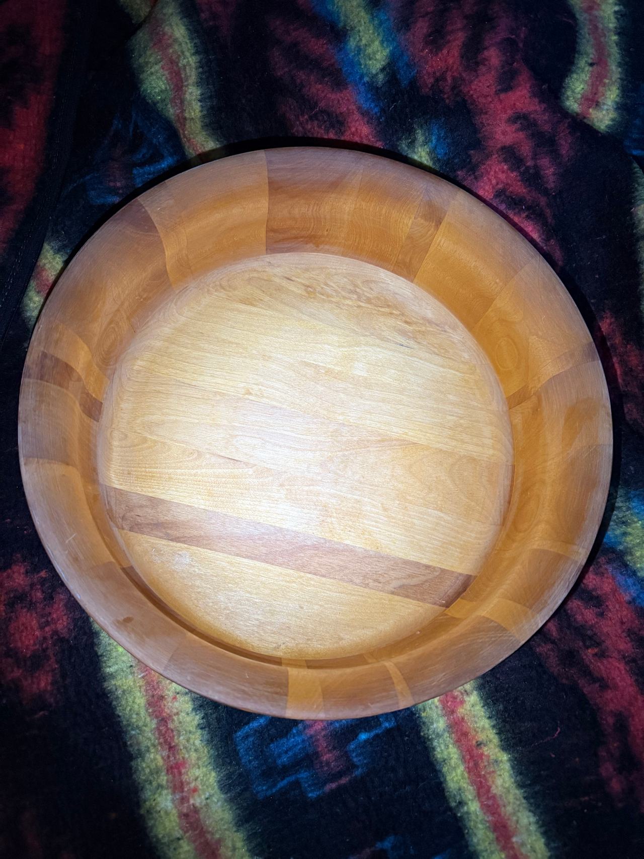 Williams Sonoma John McLeod Signed Natural Birchwood Salad Bowl