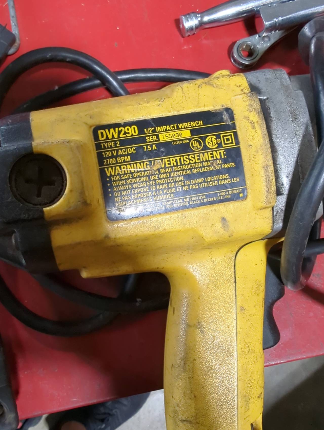 DeWalt DW290 1/2" Impact Wrench