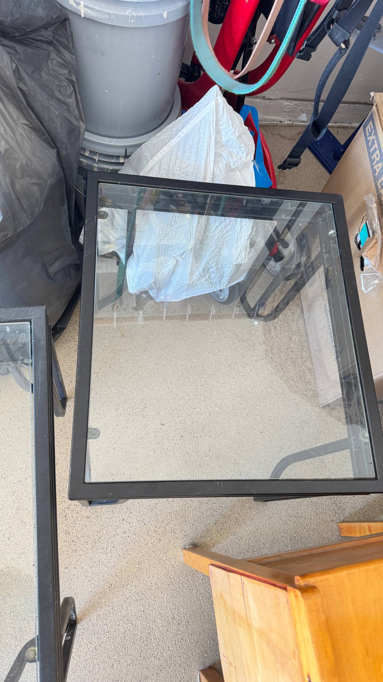 Glass Top Side Table