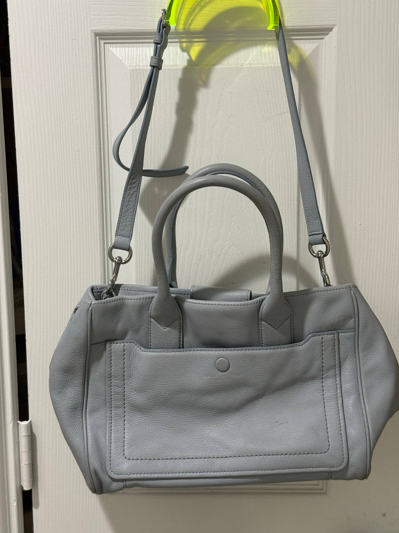 Marc Jacobs Empire City Leather Tote in pebble grey