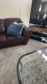 Brown Leather Sectional Sofa - Image 4