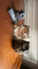 Concrete Owl Statue Small 3.5" Tall - Image 2