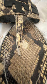 Tory Burch Miller Sandal Snakeskin Print 9 - Image 5