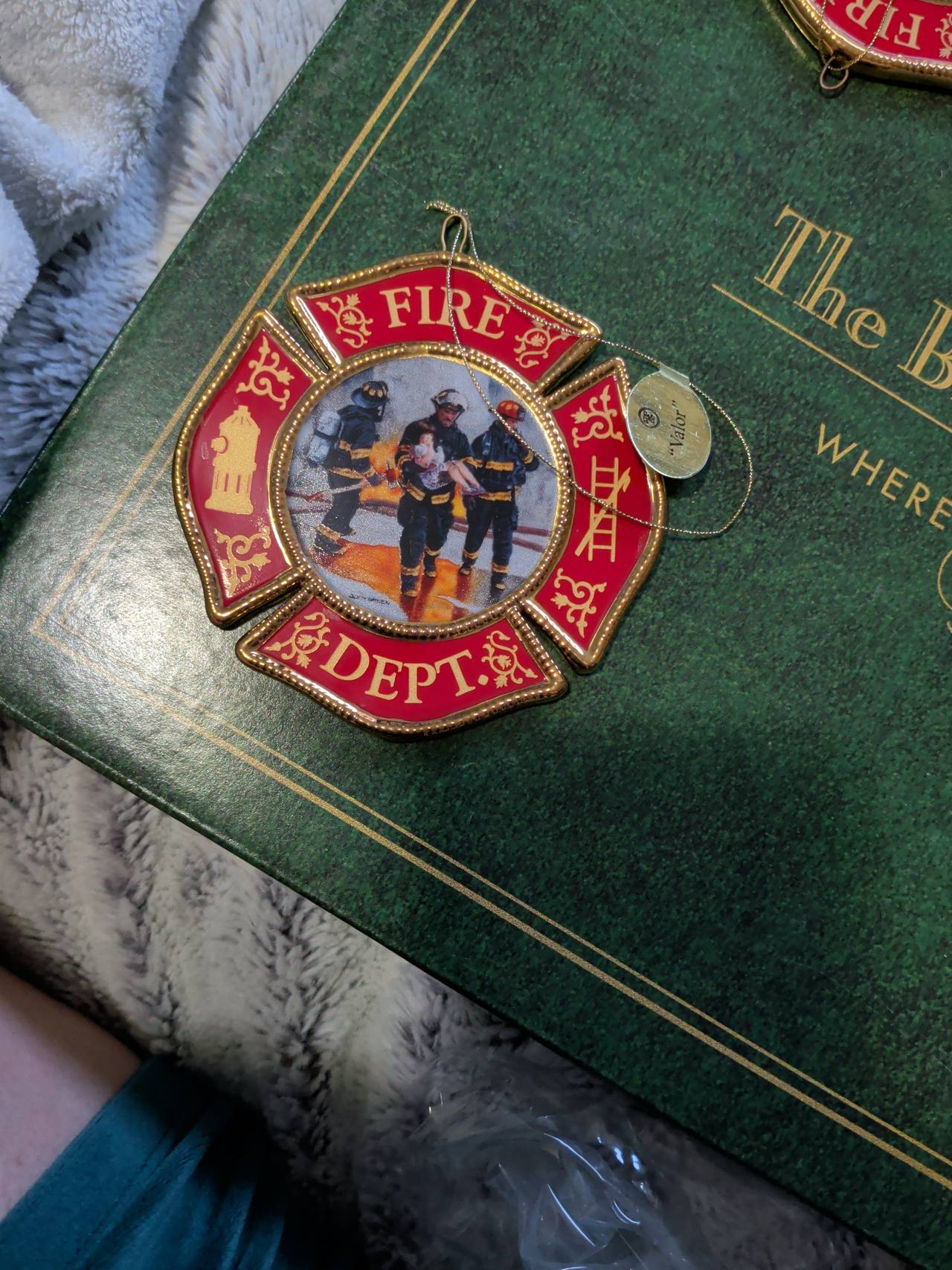 Bradford Editions Heroes of Valor Firefighter Ornament