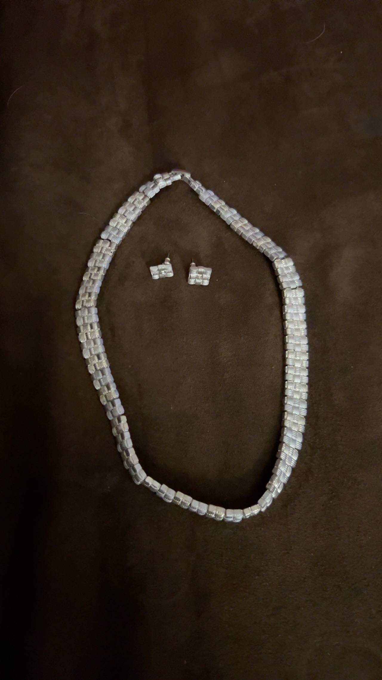 Kramer of New York Diamond Look Parure Necklace & Earrings Set