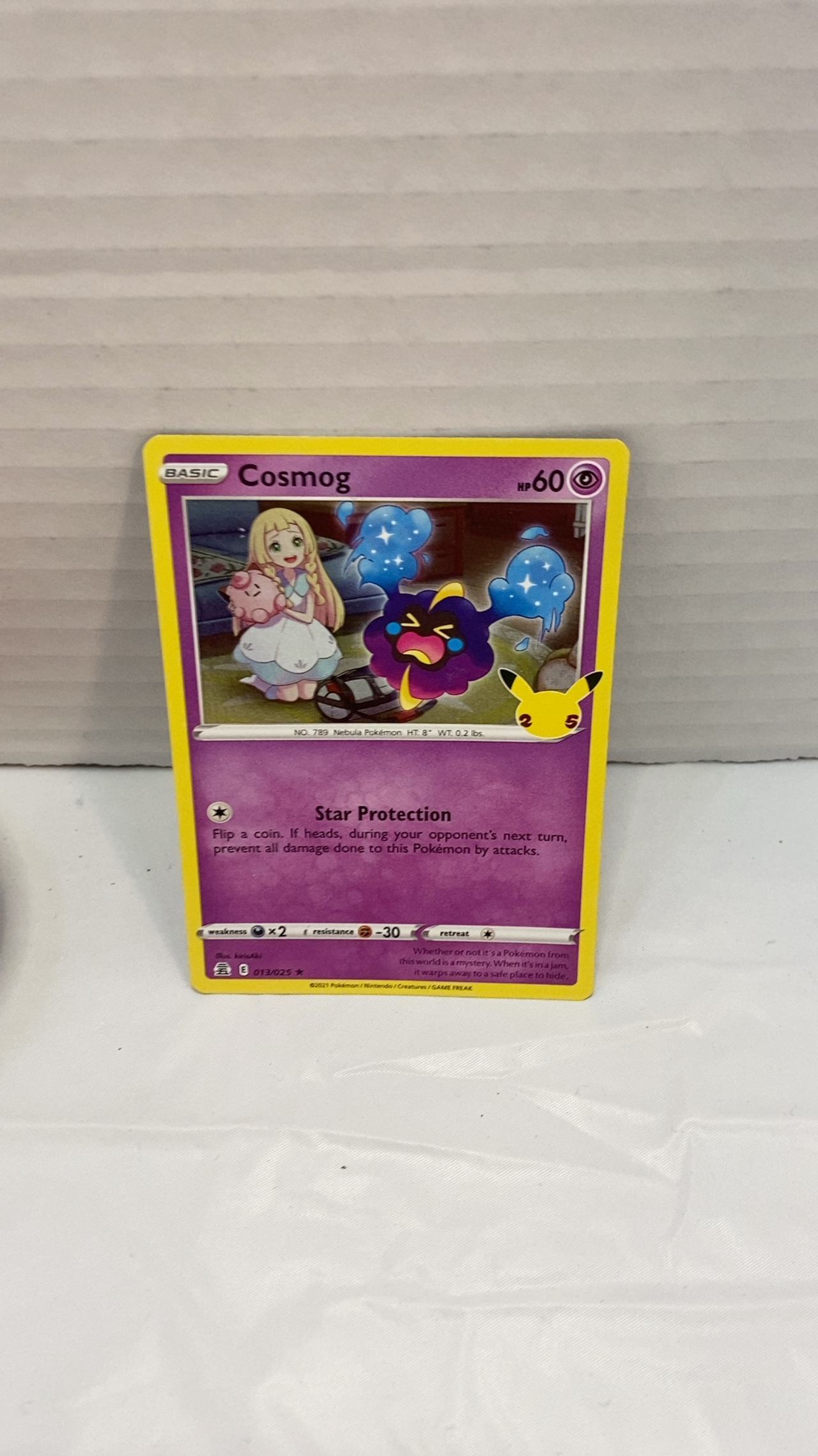 Pokemon Cosmog Celebrations Holo Rare #013/025 Card