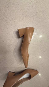 Franco Sarto Nude Pointed Toe Pumps - Image 4