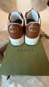 Gucci GG Embossed Platform Sneaker Brown - Mens G7 US 8.5 - Image 4