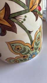 Hand-Painted Floral Ceramic Planter/Crock - Image 5