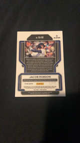 2022 Panini Prizm Rookie Autographs Jacob Robson Baseball Card - Image 2