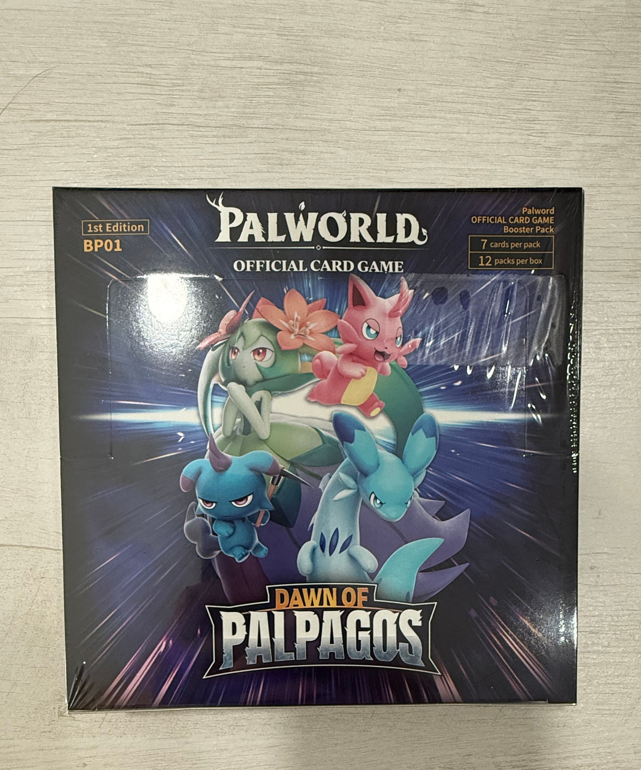 Palworld Official Card Game BP01 Dawn of Palpagos 1st Edition Booster Box Sealed
