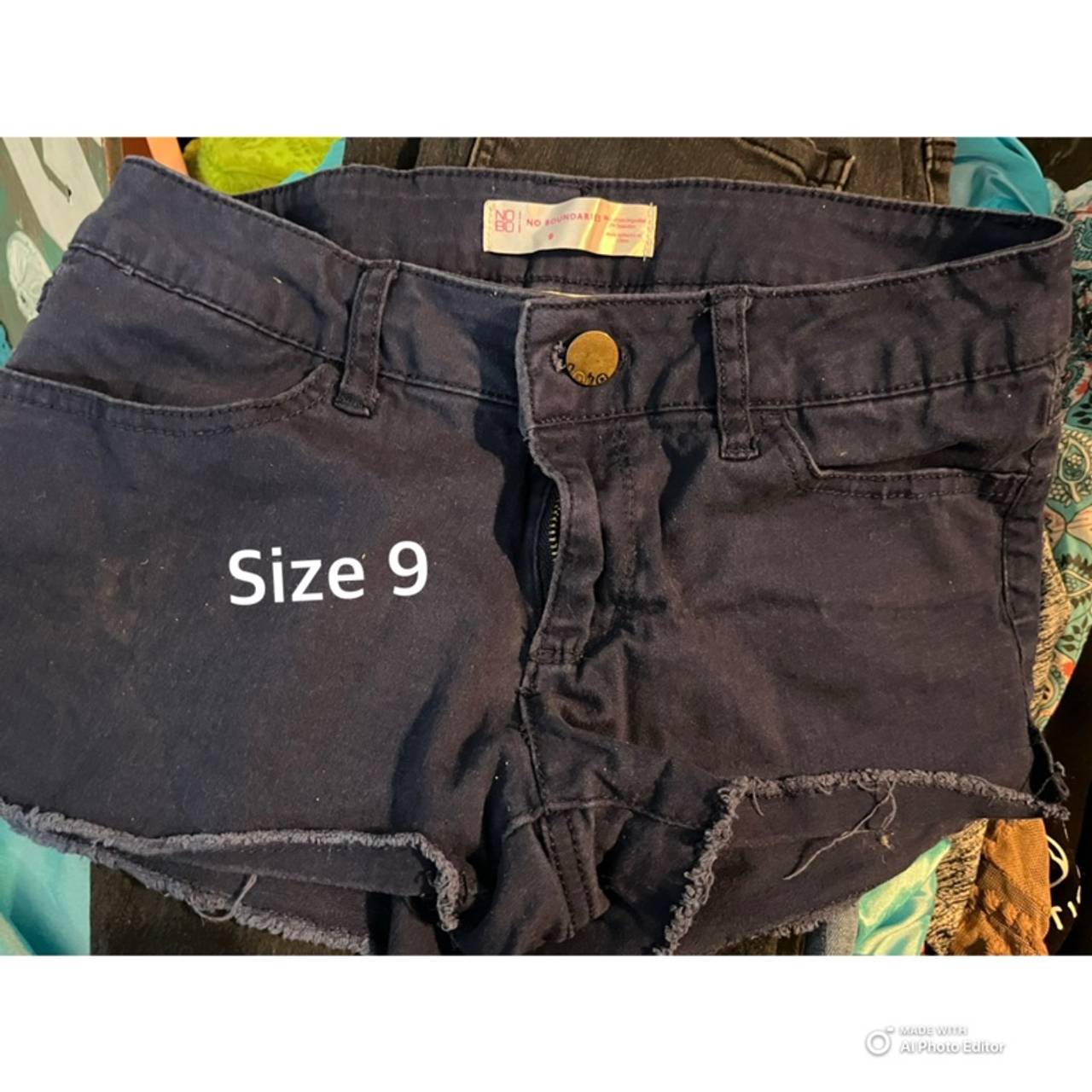 No Boundaries Black Denim Shorty Shorts