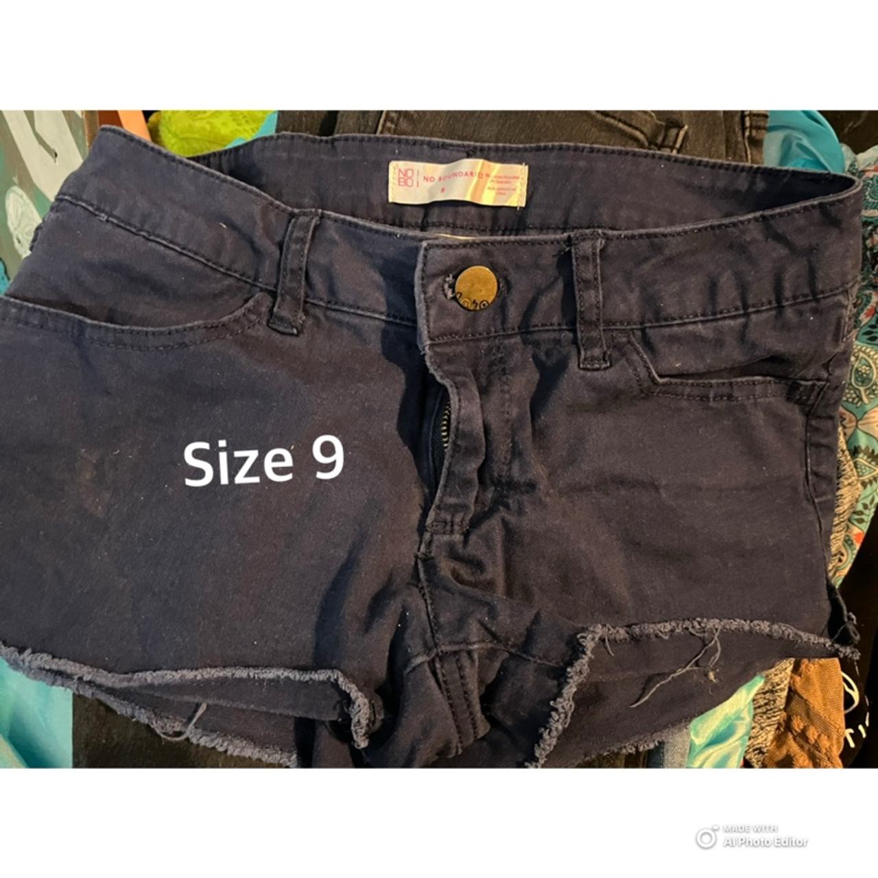 No Boundaries Black Denim Shorty Shorts