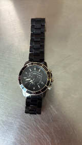 Fossil Decker Black Stainless Steel Chronograph Watch - Image 2