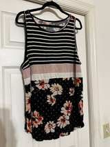 Torrid Burgundy Waffle Knit Lace Babydoll Tank Top - Image 3
