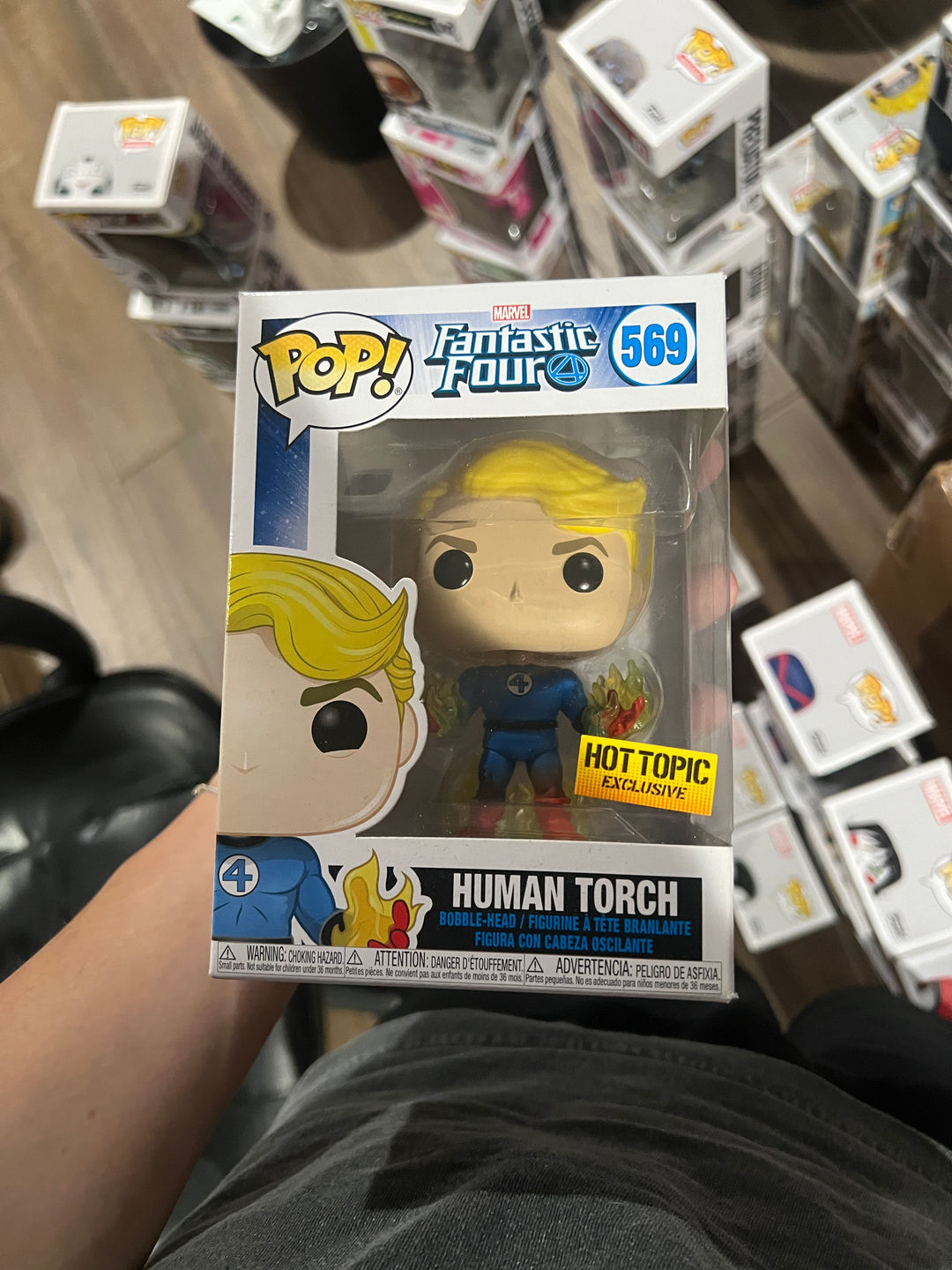 Funko Pop! Marvel Fantastic Four Human Torch #569 Hot Topic Exclusive