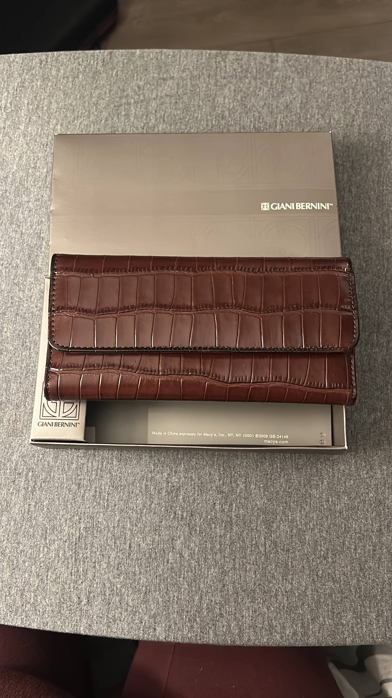 Giani Bernini Croc-Embossed Leather Wallet