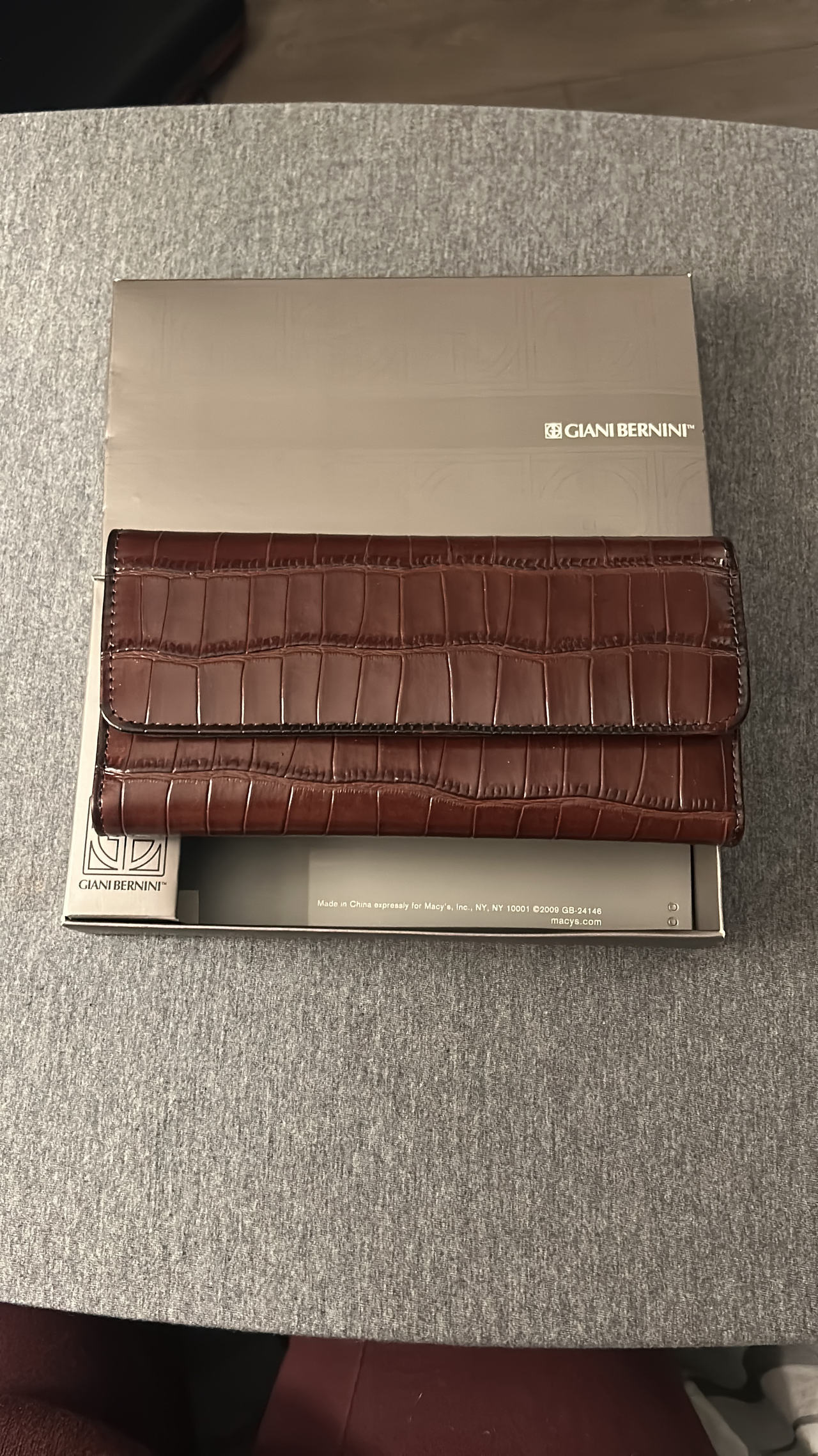 Giani Bernini Croc-Embossed Leather Wallet
