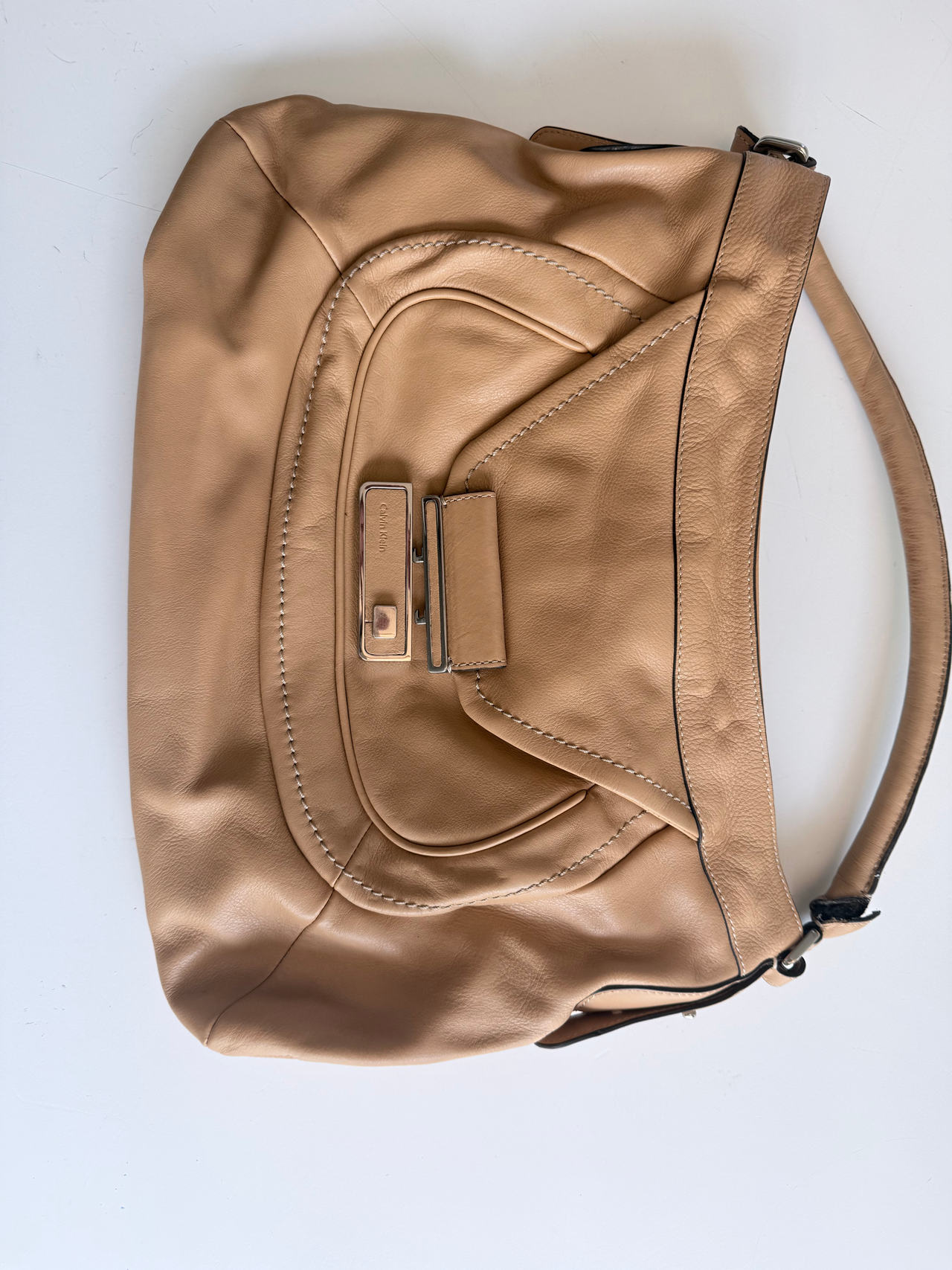 Calvin Klein Leather Hobo Bag