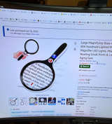 HQGZQL 60X Handheld Lighted Magnifying Glass - Image 1