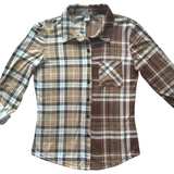 rue21 Split Plaid Flannel Button Down Shirt - Image 1