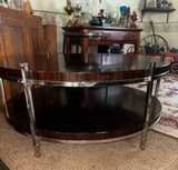 Mid-Century Modern Two-Tier Round Coffee Table - Image 2