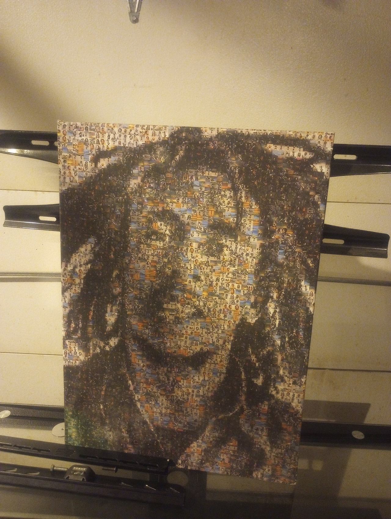 Bob Marley Photo Mosaic Canvas Wall Art