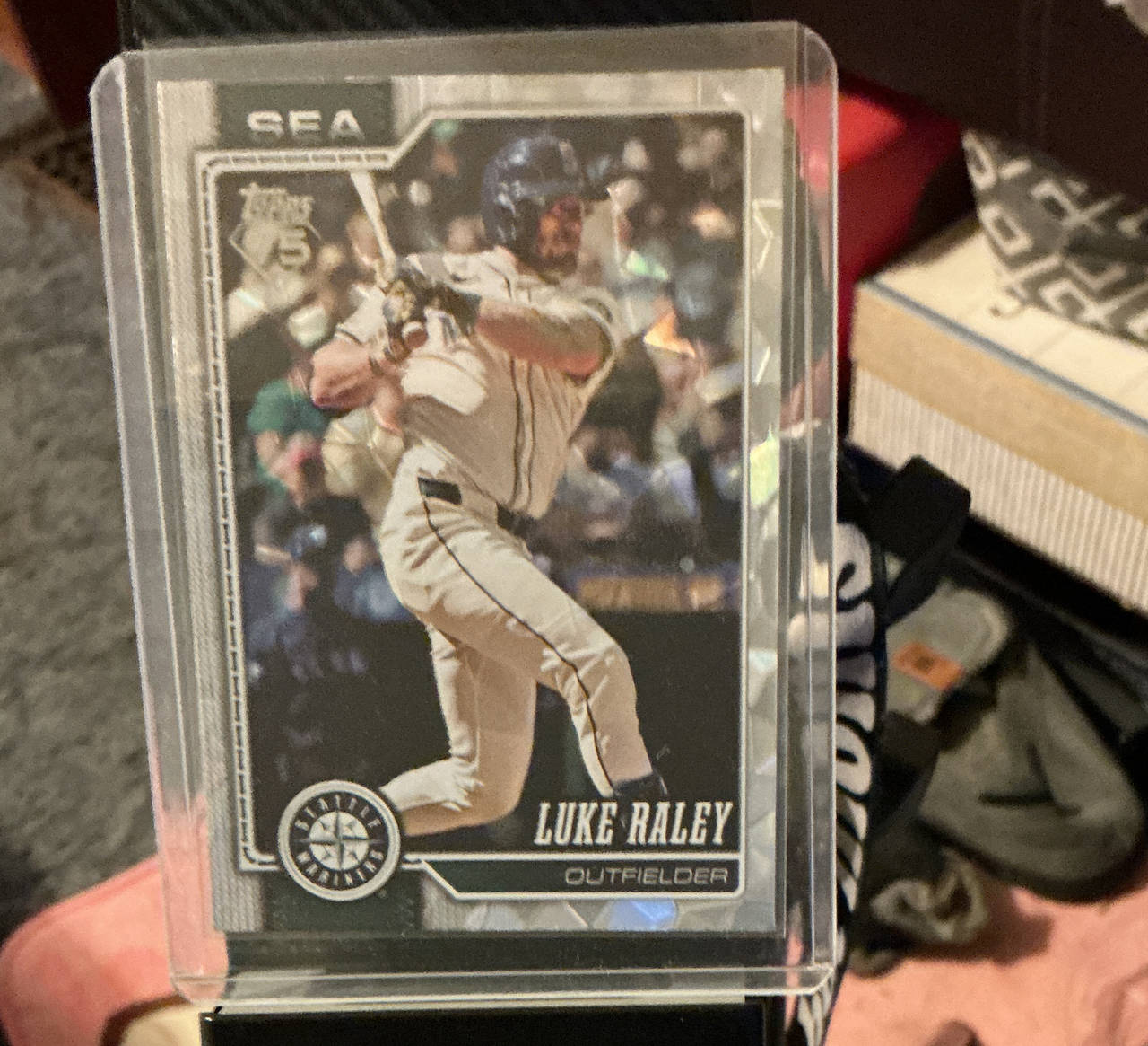 2024 Topps Series 2 Luke Raley Silver Crackle Foil #448
