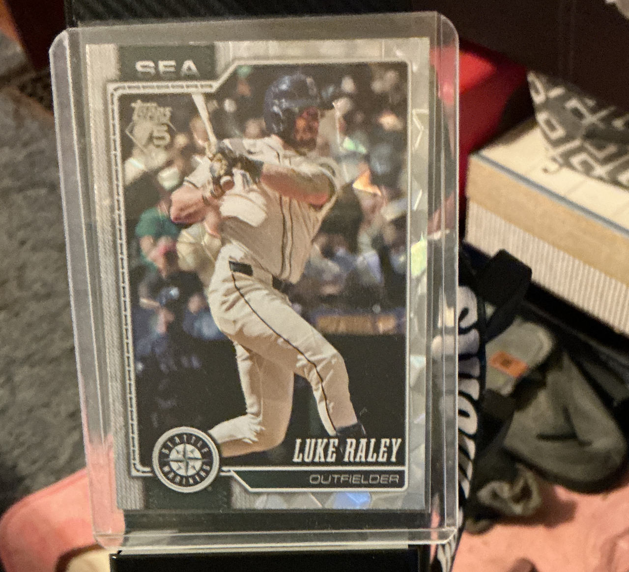 2024 Topps Series 2 Luke Raley Silver Crackle Foil #448
