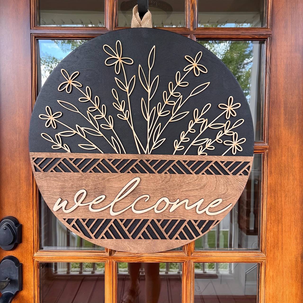 Wooden Welcome Door Sign