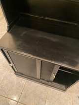 Black Wooden Hutch Cabinet - Image 3