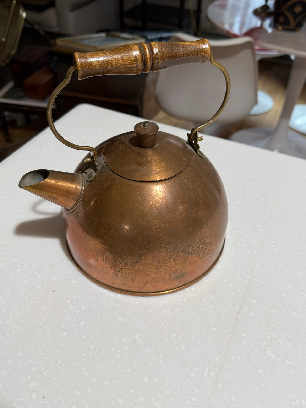 Vintage Copper Tea Kettle