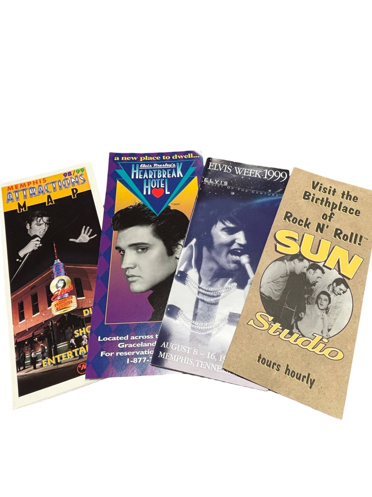 Vintage Elvis Presley Memphis Tourism Brochures 1998-1999