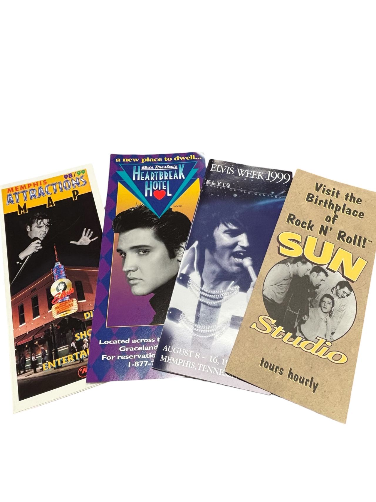 Vintage Elvis Presley Memphis Tourism Brochures 1998-1999