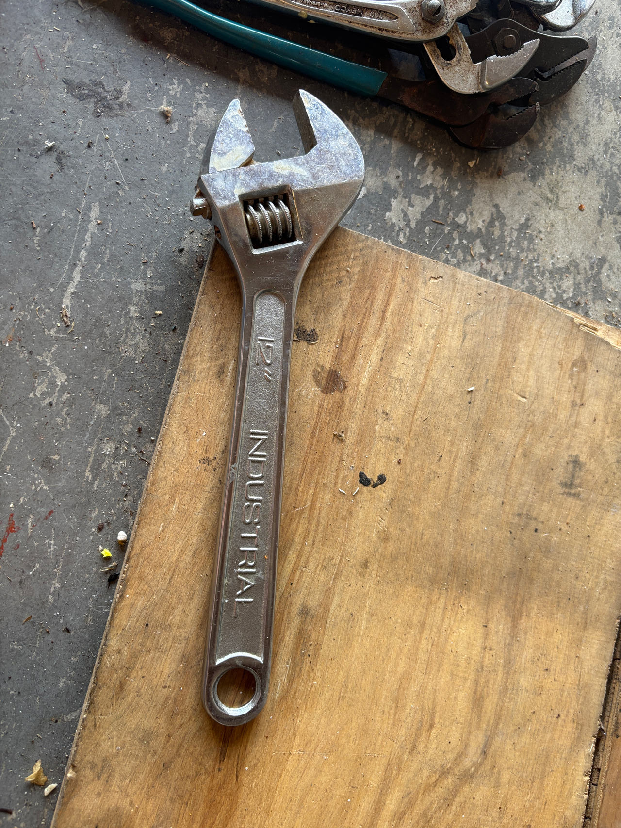 Industrial 12" Adjustable Wrench