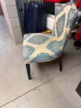 Blue Mandala Pattern Accent Chair - Image 3