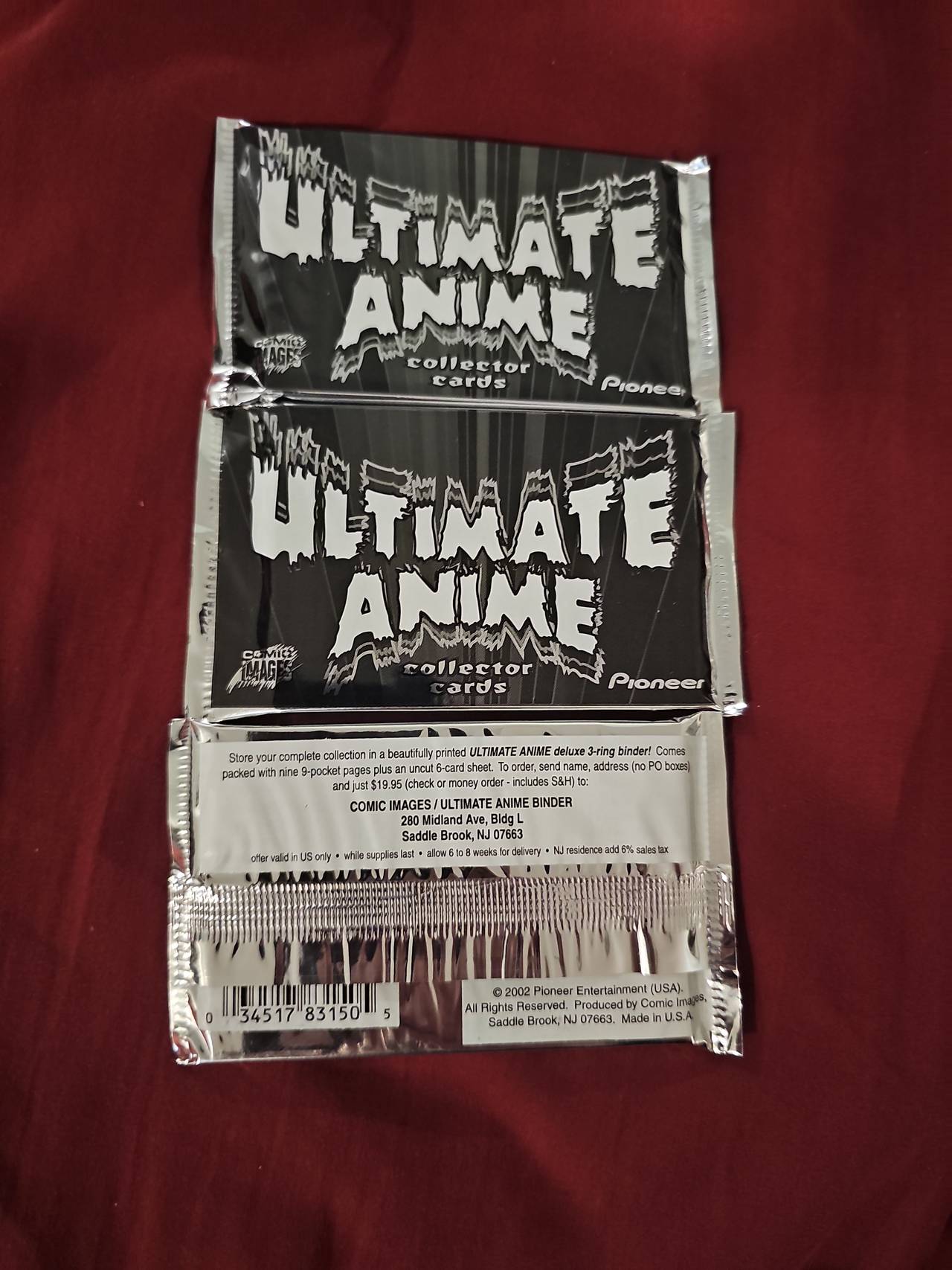 Ultimate Anime Collector Cards Booster Pack (1997)