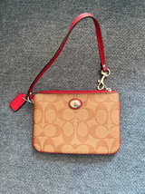 Coach Corner Zip Wristlet in Signature Canvas - Image 1